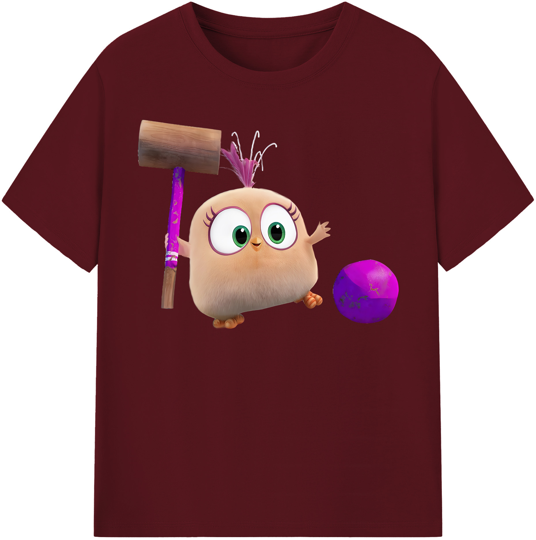 （画像用） Angry Birds アングリーバード 綿100％半袖Tシャツ（フロントプリント）